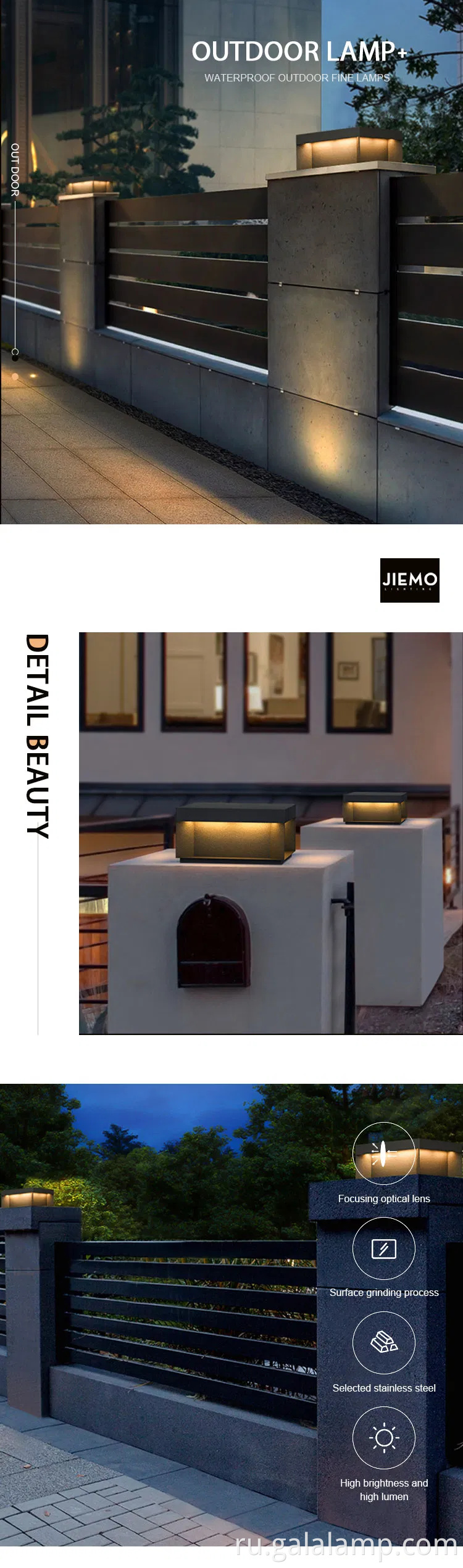 Стильное водонепроницаемое светодиодное светодиодное освещение IP54.